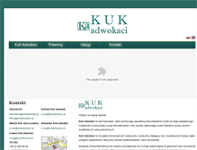 Tablet Screenshot of kukadwokaci.pl